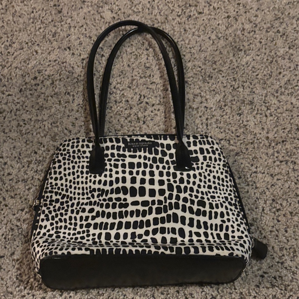Black and White Patterned Women's Bag Kate Spade